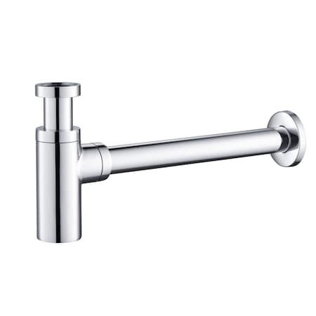 Kibi Bathroom Sink Decorative Round Bottle Trap KBT101CH